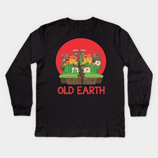 OLD EARTH Kids Long Sleeve T-Shirt